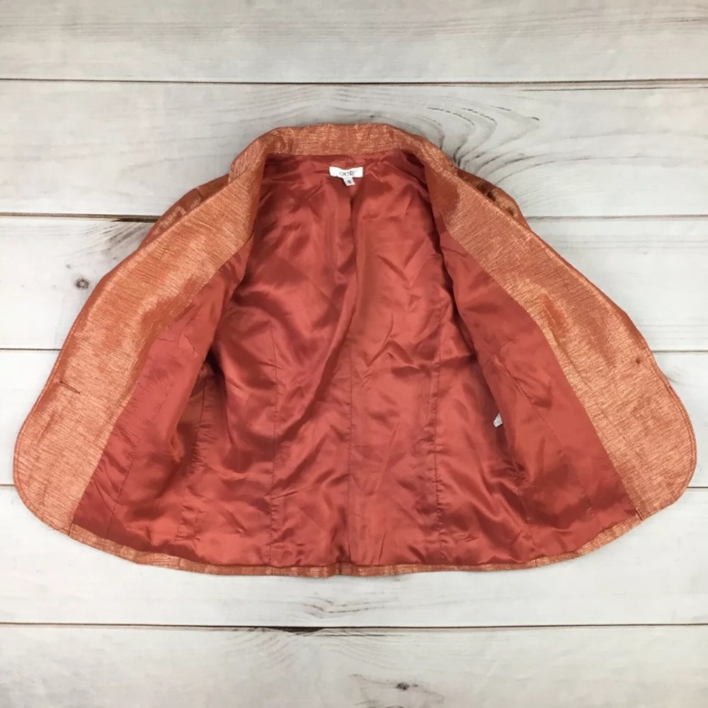 Cache Linen Metallic Linen Blazer Jacket - image 8